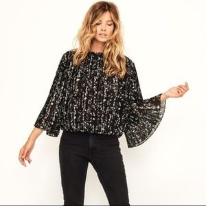 Ba&sh pleated top *like new!